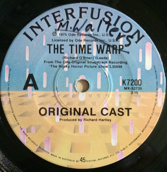 "The Rocky Horror Picture Show" Original Cast – The Time Warp 7" vinyl record, image 1 of 2