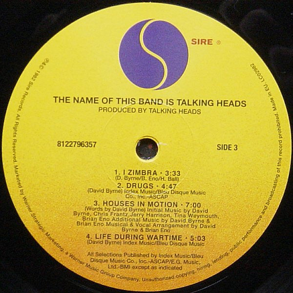 Talking Heads – The Name Of This Band Is Talking Heads (2xLP) LP vinyl record, image 5 of 10