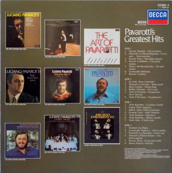 Luciano Pavarotti – Pavarotti's Greatest Hits (2xLP) LP vinyl record, image 4 of 9
