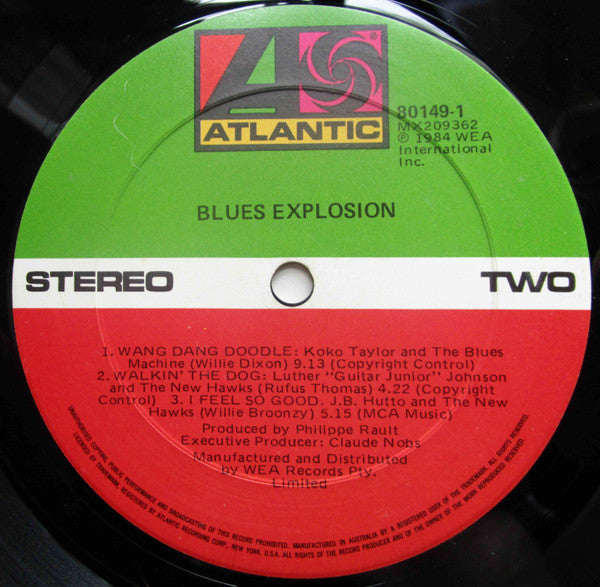 Various – Blues Explosion LP vinyl record, image 4 of 4