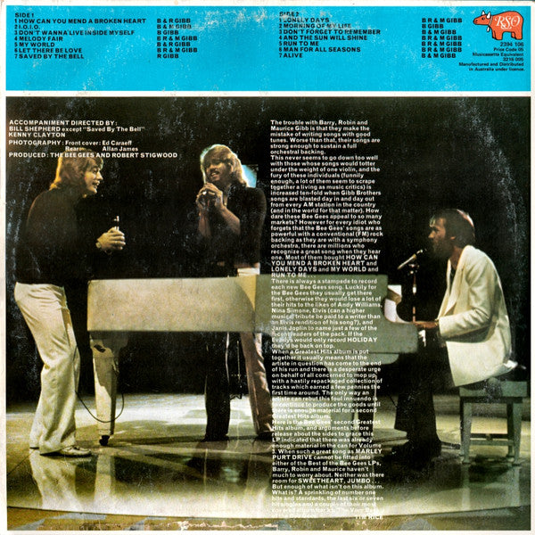 Bee Gees – Best Of Bee Gees Vol. 2 LP vinyl record, image 2 of 4