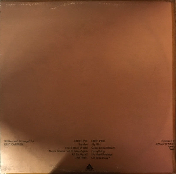 Eric Carmen – Eric Carmen LP vinyl record, image 2 of 6