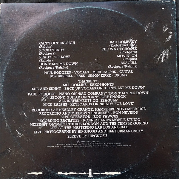 Bad Company – Bad Company LP vinyl record, image 2 of 5