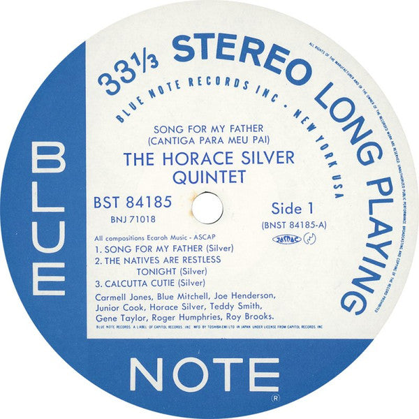 The Horace Silver Quintet, Horace Silver – Song For My Father (Cantiga Para Meu Pai) = ソング・フォー・マイ・ファーザー LP vinyl record, image 3 of 6