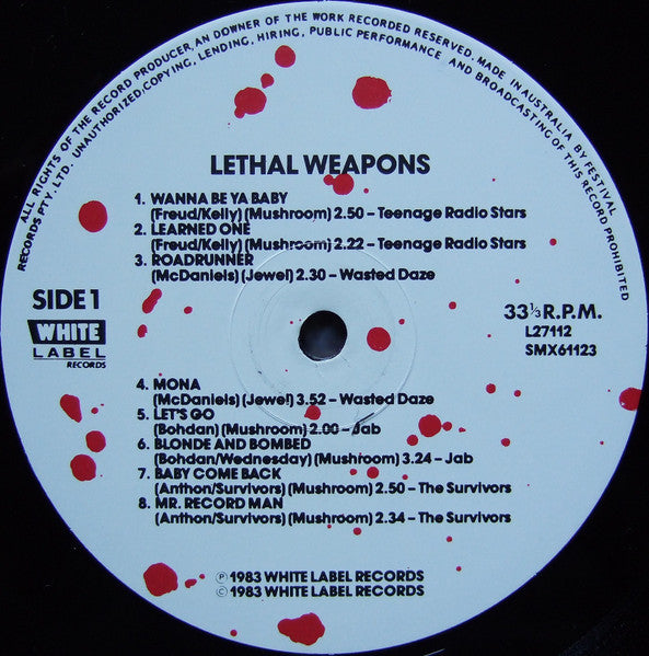 Various – Lethal Weapons LP vinyl record, image 3 of 6