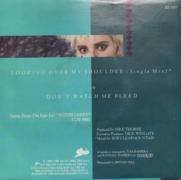 'Til Tuesday – Looking Over My Shoulder 7" vinyl record, image 2 of 4
