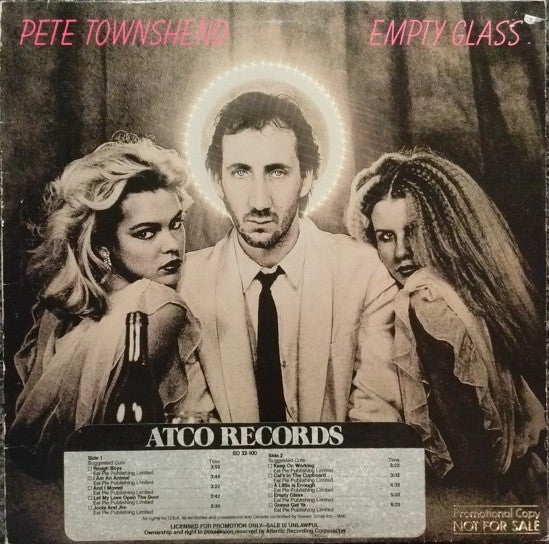 Pete Townshend – Empty Glass LP vinyl record, image 7 of 9