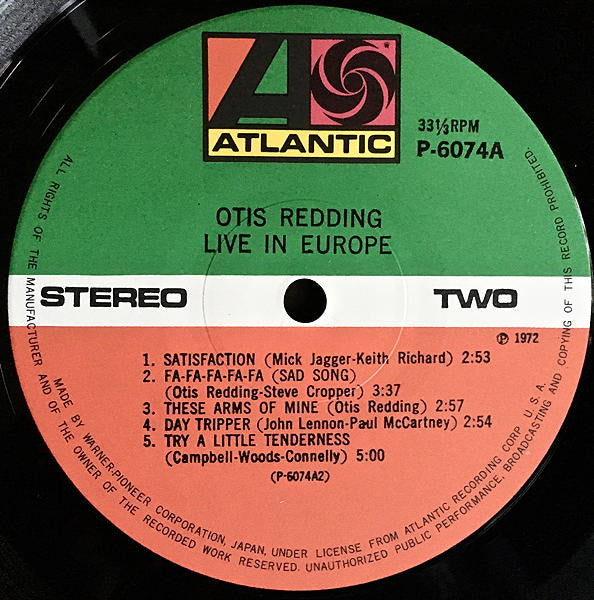 Otis Redding – Otis Redding Live In Europe LP vinyl record, image 5 of 8