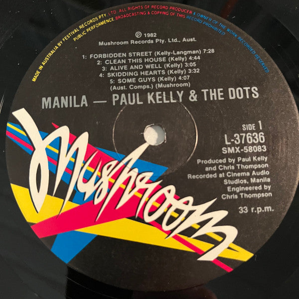 Paul Kelly And The Dots – Manila LP vinyl record, image 4 of 7