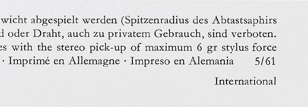 Ludwig van Beethoven, Géza Anda, Wolfgang Schneiderhan, Pierre Fournier, Radio-Symphonie-Orchester Berlin, Ferenc Fricsay – Tripelkonzert = Triple Concerto LP vinyl record, image 5 of 5