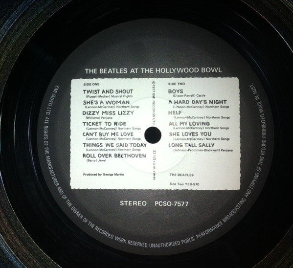 The Beatles – The Beatles At The Hollywood Bowl LP vinyl record, image 4 of 5