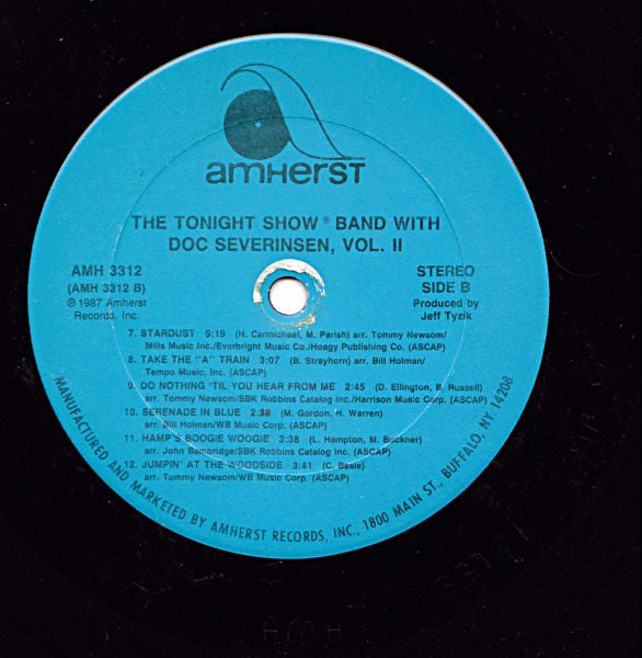 The Tonight Show Band, Doc Severinsen – The Tonight Show Band • Vol. II LP vinyl record, image 6 of 6