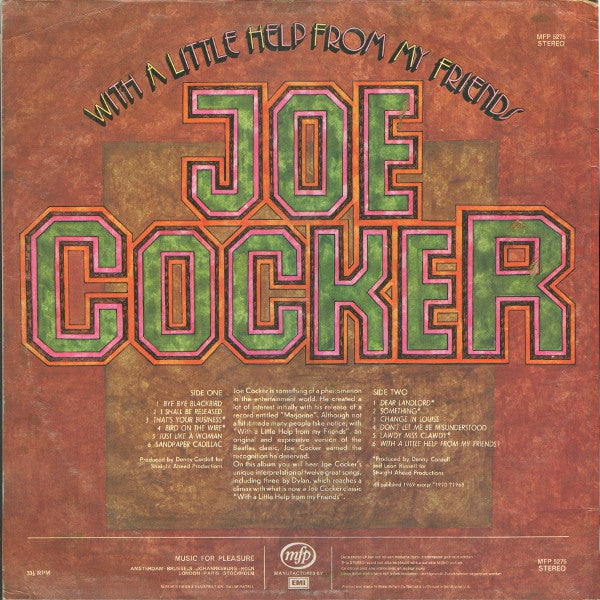 Joe Cocker – With A Little Help From My Friends LP vinyl record, image 2 of 5
