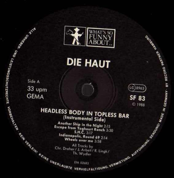 Die Haut – Headless Body In Topless Bar LP vinyl record, image 4 of 7