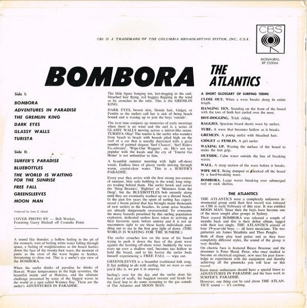 The Atlantics – Bombora LP vinyl record, image 2 of 4