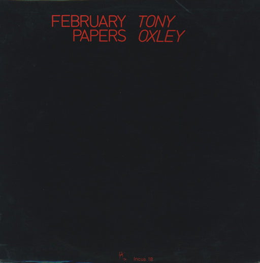 Tony Oxley – February Papers LP vinyl record, image 1 of 3
