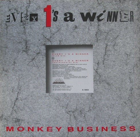 Monkey Business – Every 1's A Winner 12" vinyl record, image 2 of 4