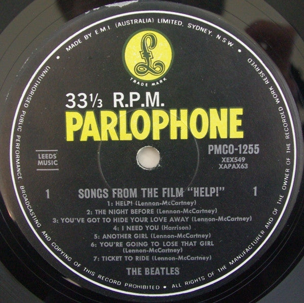 The Beatles – Help! LP vinyl record, image 3 of 4