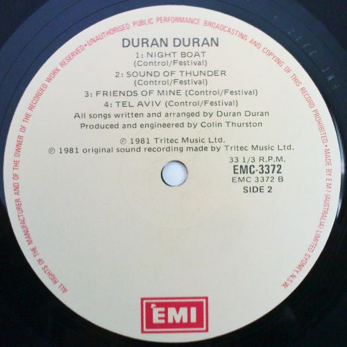 Duran Duran – Duran Duran LP vinyl record, image 4 of 10