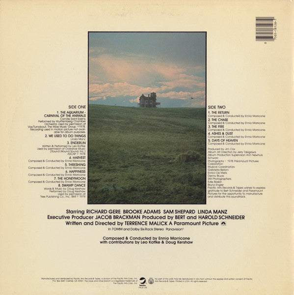 Ennio Morricone – Days Of Heaven - The Original Soundtrack From The Motion Picture LP vinyl record, image 2 of 5