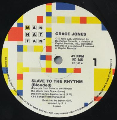 Grace Jones – Slave To The Rhythm 12" vinyl record, image 4 of 7