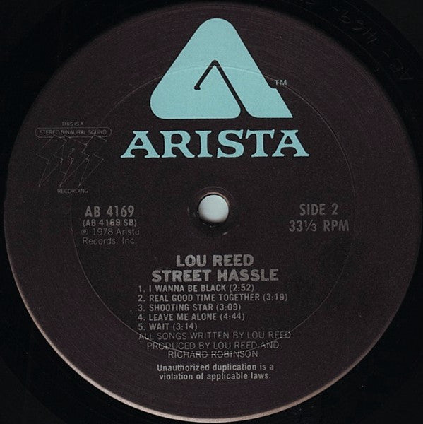 Lou Reed – Street Hassle LP vinyl record, image 4 of 7