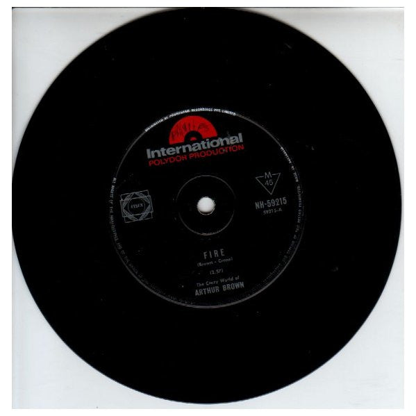 The Crazy World Of Arthur Brown – Fire 7" vinyl record, image 3 of 4