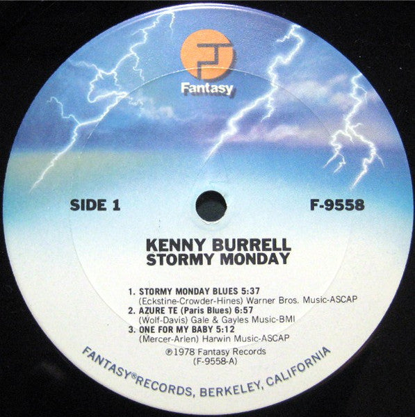 Kenny Burrell – Stormy Monday LP vinyl record, image 3 of 4