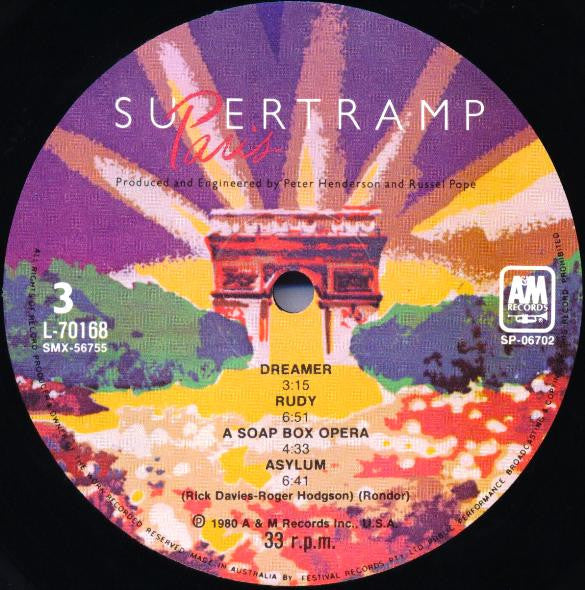 Supertramp – Paris (2xLP) LP vinyl record, image 6 of 10