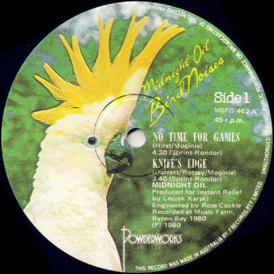Midnight Oil – Bird Noises 12" vinyl record, image 3 of 4