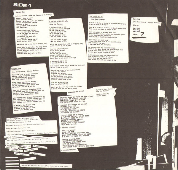 Ramones – Too Tough To Die LP vinyl record, image 5 of 6