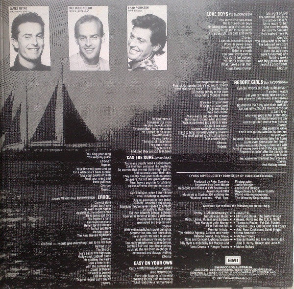 Australian Crawl – Sirocco LP vinyl record, image 3 of 6