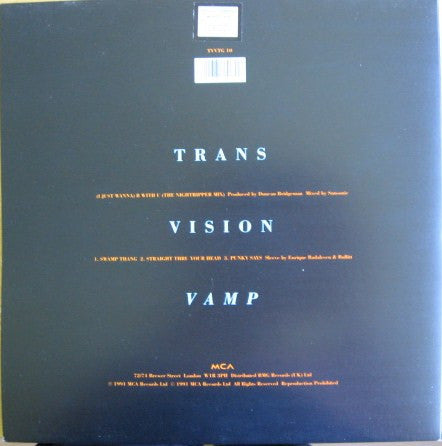 Transvision Vamp – (I Just Wanna) B With U 12" vinyl record, image 3 of 6
