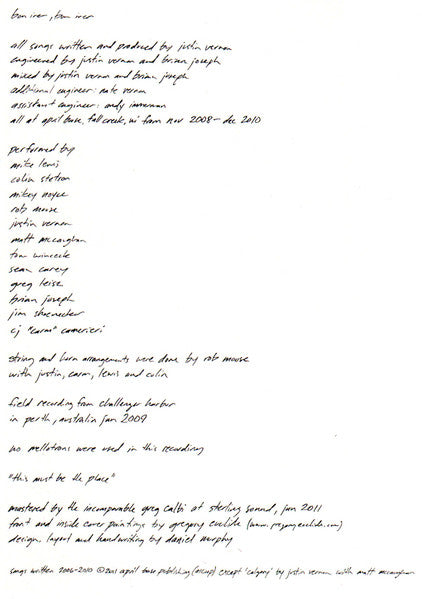 Bon Iver – Bon Iver, Bon Iver LP vinyl record, image 3 of 10