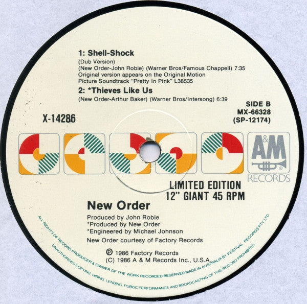 New Order – Shell-Shock 12" vinyl record, image 4 of 4