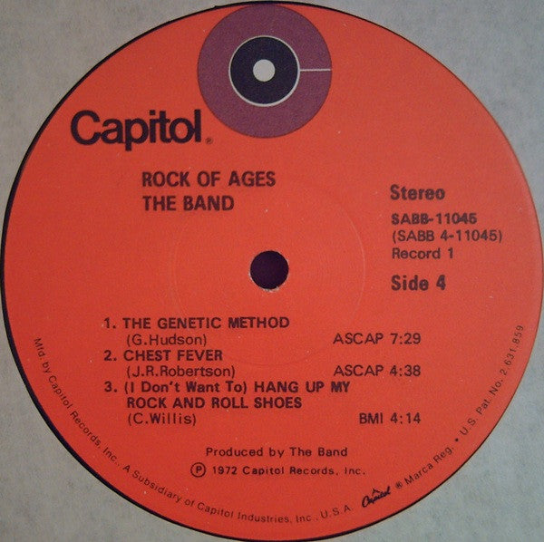 The Band – Rock Of Ages (The Band In Concert) (2xLP) LP vinyl record, image 10 of 10