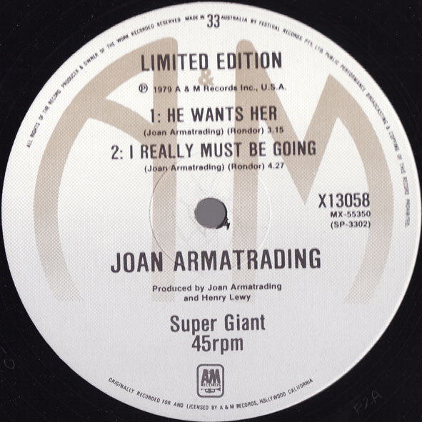 Joan Armatrading – How Cruel 12" vinyl record, image 4 of 4