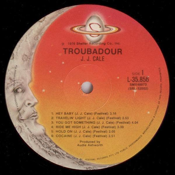 J.J. Cale – Troubadour LP vinyl record, image 3 of 4