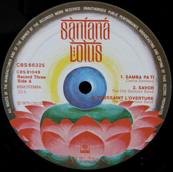 Santana – Lotus (3xLP) LP vinyl record, image 8 of 10
