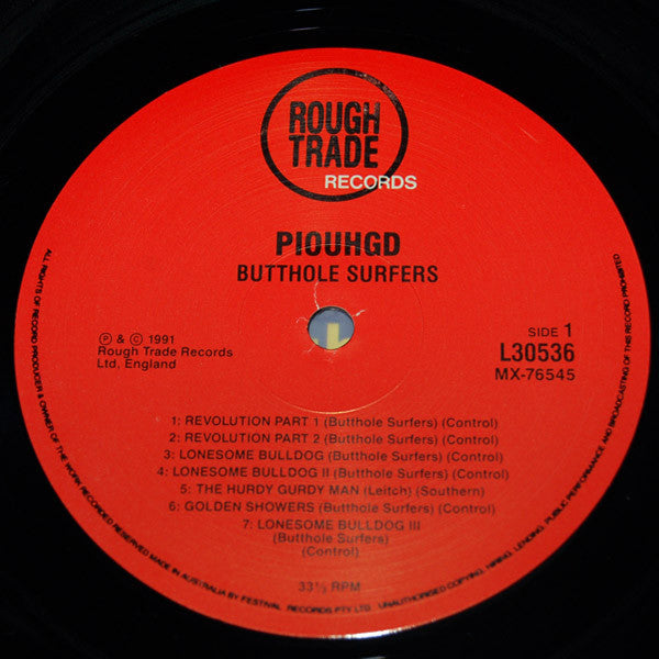 Butthole Surfers – Piouhgd LP vinyl record, image 3 of 3