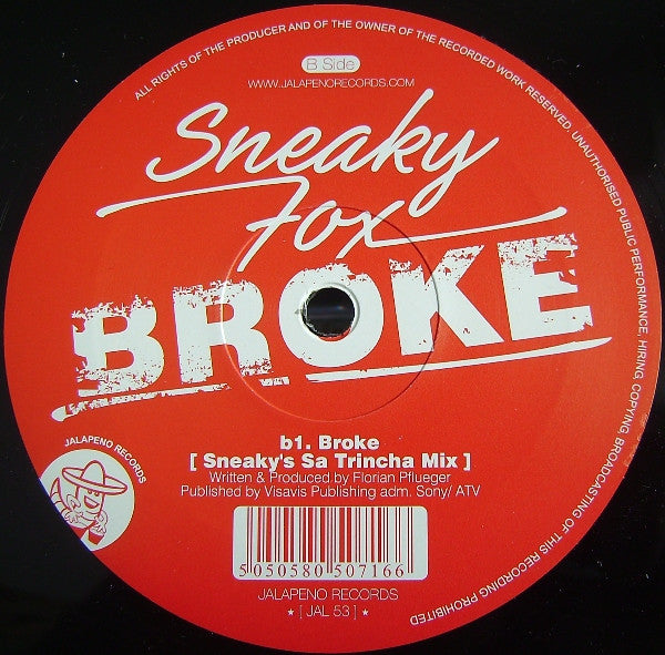 Sneaky Fox – Broke 12" vinyl record, image 2 of 2