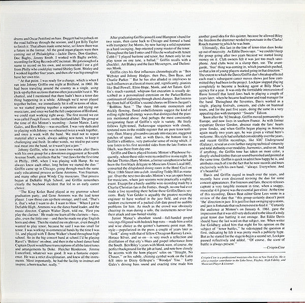 Eddie "Lockjaw" Davis, Johnny Griffin – Live At Minton's (2xLP) LP vinyl record, image 4 of 8