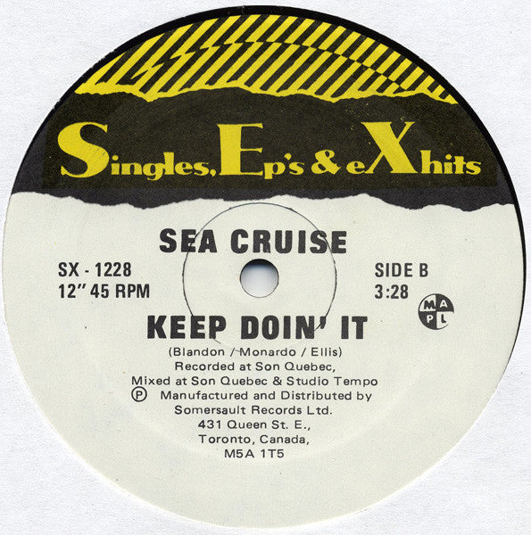 Sea Cruise – Medley 12" vinyl record, image 3 of 3