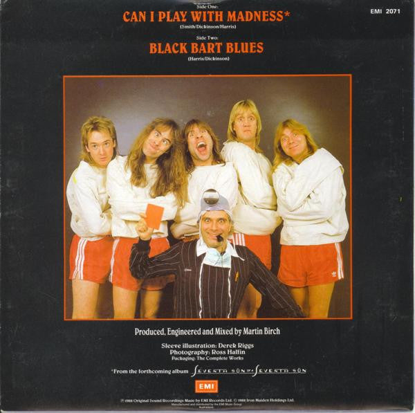 Iron Maiden – Can I Play With Madness 7" vinyl record, image 2 of 4