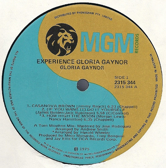 Gloria Gaynor – Experience Gloria Gaynor LP vinyl record, image 3 of 3