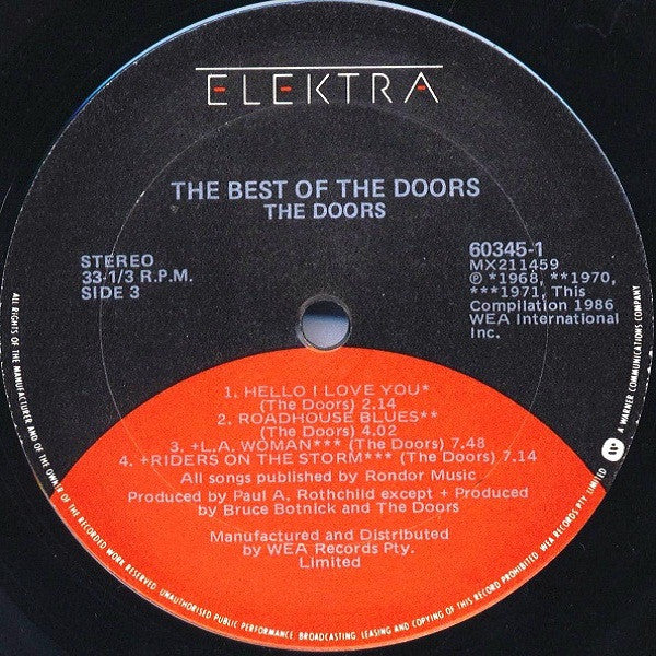 The Doors – The Best Of The Doors (2xLP) LP vinyl record, image 6 of 7
