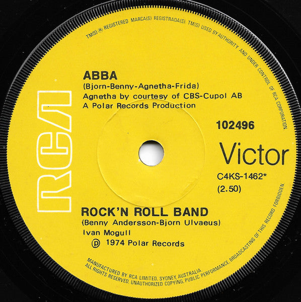 ABBA, Björn & Benny, Agnetha & Anni-Frid – Ring Ring 7" vinyl record, image 2 of 3