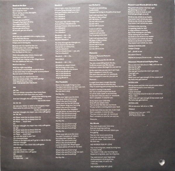 Wings – Band On The Run LP vinyl record, image 5 of 7