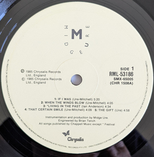 Midge Ure – The Gift LP vinyl record, image 3 of 7