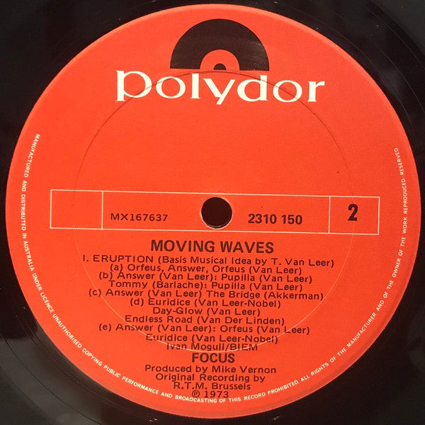 Focus – Moving Waves LP vinyl record, image 4 of 4